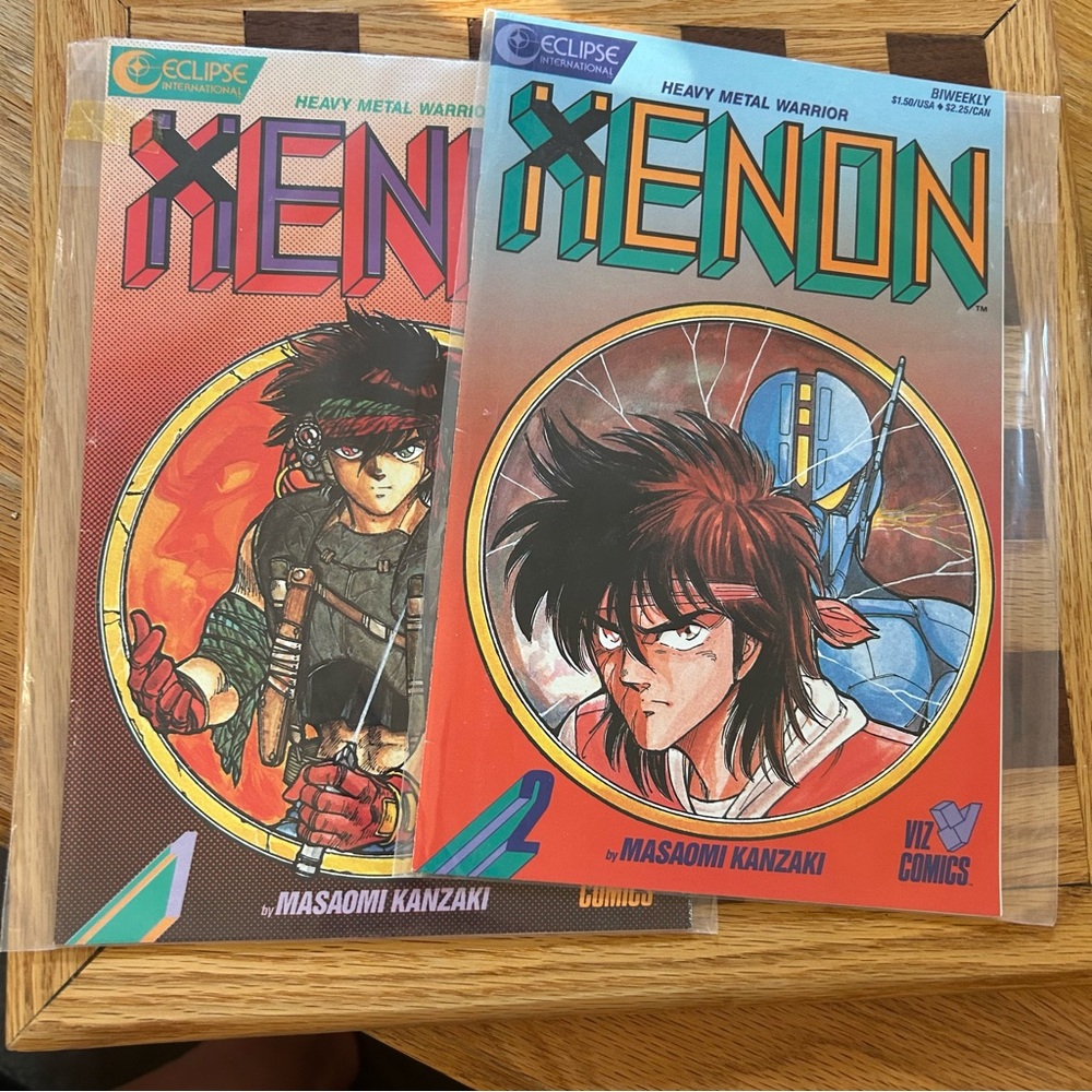 Xenon Heavy Metal Warrior  Top Graphic Novel Bundle set of 2 qty-lovely graphics